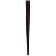 ISSOU 箸 四方面縞黒檀 浄法寺漆仕上 24cm