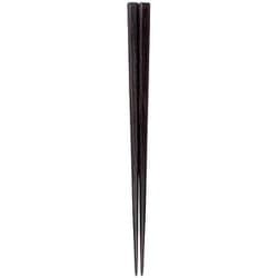 ISSOU 箸 四方面縞黒檀 浄法寺漆仕上 22cm