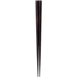 ISSOU 箸 八角縞黒檀 浄法寺漆仕上 24cm