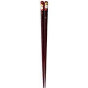 ISSOU 先角箸 会津蒔絵 仲良しふくろう 20.5cm