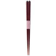 ISSOU 箸 若狭塗 粋柄 小町/桃 23cm