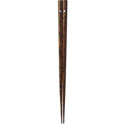 ISSOU 先角箸 若狭塗 粋柄 月旦 23cm