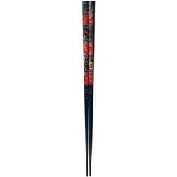 ISSOU 箸 若狭塗 粋柄 浪の花 23cm