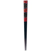 ISSOU 箸 若狭塗 粋柄 浪の花 21cm