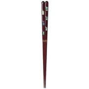 ISSOU 箸 若狭塗 粋柄 歩み貝 23cm