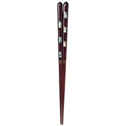 ISSOU 箸 若狭塗 粋柄 歩み貝 21cm