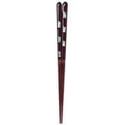 ISSOU 箸 若狭塗 粋柄 歩み貝 21cm