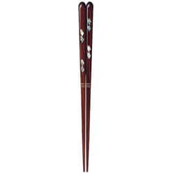 ISSOU 箸 若狭塗 粋柄 浮菱貝 21cm