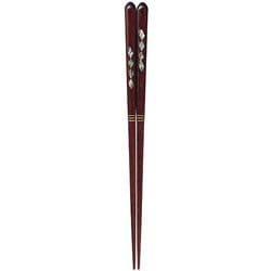 ISSOU 箸 若狭塗 粋柄 貝すだれ 21cm