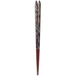ISSOU 箸 若狭塗 粋柄 祥慶 BK 23cm