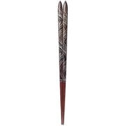 ISSOU 箸 若狭塗 粋柄 祥慶 BK 23cm
