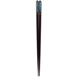 ISSOU 先角箸 若狭塗 粋柄 桜雨 24cm