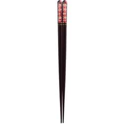 ISSOU 先角箸 若狭塗 粋柄 桜雨 21.5cm