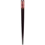 ISSOU 先角箸 若狭塗 粋柄 桜雨 21.5cm