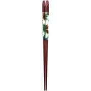 ISSOU 五角箸 若狭塗 粋柄 風音 23cm