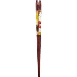ISSOU 五角箸 若狭塗 粋柄 風音 21cm