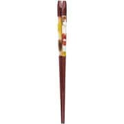 ISSOU 五角箸 若狭塗 粋柄 風音 21cm