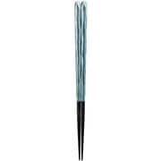 ISSOU 箸 若狭塗 粋柄 流彩 23cm すべり止