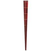 ISSOU 五角箸 粋柄 市松格子 レッド 18cm