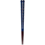 ISSOU 先角箸 若狭塗 粋柄 孔雀 23cm