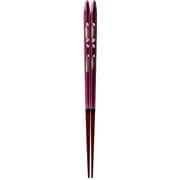 ISSOU 先角箸 若狭塗 粋柄 桜あかり 21cm
