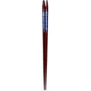 ISSOU 先角箸 若狭塗 粋柄 浪のあかり 23cm