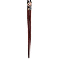 ISSOU 先角箸 若狭塗 粋柄 姫桜 23cm