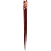 ISSOU 先角箸 若狭塗 粋柄 姫桜 20.5cm