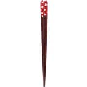 ISSOU 先角箸 若狭塗 粋柄 姫卯 20.5cm