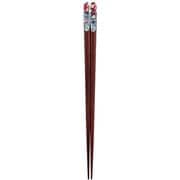 ISSOU 先角箸 若狭塗 粋柄 そよ風桜 23cm