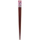 ISSOU 先角箸 若狭塗 粋柄 そよ風桜 20.5cm