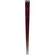 ISSOU 先角箸 若狭塗 粋柄 桜道 20.5cm