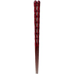 ISSOU 先角箸 若狭塗 粋柄 王道 根来 20.5cm