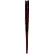 ISSOU 先角箸 若狭塗 粋柄 墨流し 曙 23.5cm
