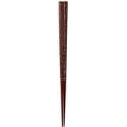 ISSOU 先角箸 若狭塗 粋柄 朱雀 23cm