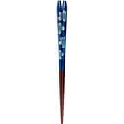 ISSOU 五角箸 若狭塗 粋柄 桜彩 23cm