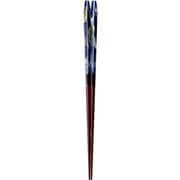 ISSOU 五角箸 若狭塗 粋柄 大花火 23cm