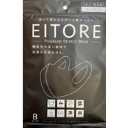 マスク Lサイズ ブラック エイトワール 3枚入 ETM-7