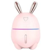 Lapinウサギ型超音波ミニ加湿器 ピンク