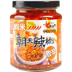朝天 蝦米辣椒醤 えび入り辛味調味料（大） 240g