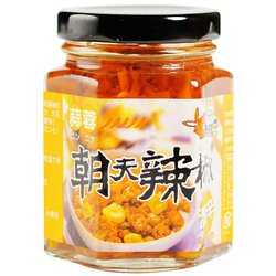 朝天 蒜蓉辣椒醤 にんにく入辛味調味料（小） 105g