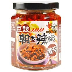 朝天 豆鼓辣椒醤 豆鼓入り辛味調味料（大） 240g