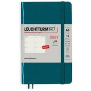 手帳 ウィークリーホリゾンタル(横型) ソフト ポケット (A6) パシフィックグリーン 362059