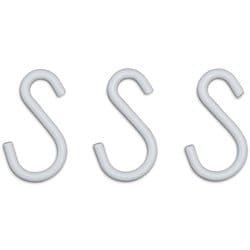 カラーメタルラック S字フック ホワイト CMM-3SF