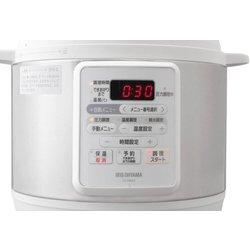 IRIS OHYAMA 電気圧力鍋 PC-EMA3 3L ホワイト アイリスオーヤマ 電気圧力鍋 3.0L 低温調理 圧力鍋 ホワイト PC