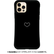 mklv-set-12-hrt [iPhone 12/iPhone 12 Pro 用 ケース WAYLLY-MK セット ラブリー ハート（ブラック）]