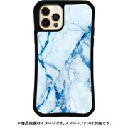 mkdrs-set-12-blu [iPhone 12/iPhone 12 Pro 用 ケース WAYLLY-MK セット 大理石 ブルー]