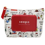 S2289520 [ポーチ seepo mini＋ PEANUTS スヌーピー アイボリー]