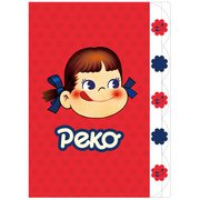ダイカットクリアファイル 5P ペコちゃん レッド S9481567