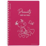 ソフトリングノート A5 PEANUTS スヌーピー ピンク S2637707